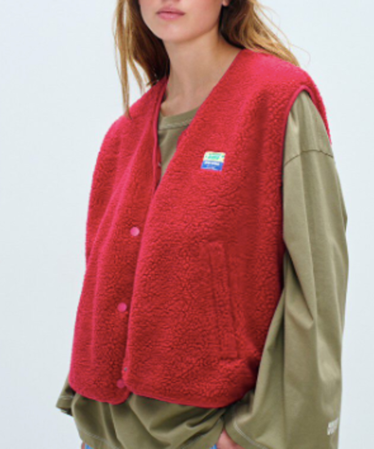 American Vintage Hoktown Vest - Magenta Melange - Image 2 of 2