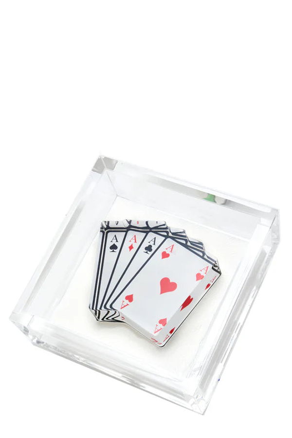 Tara Wilson Designs Aces Cocktail Napkin Holder