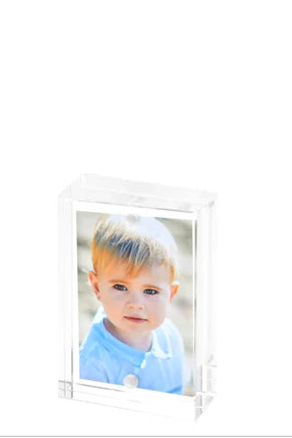 Tara Wilson Designs Thick Block 2" x 3" Frame - Clear