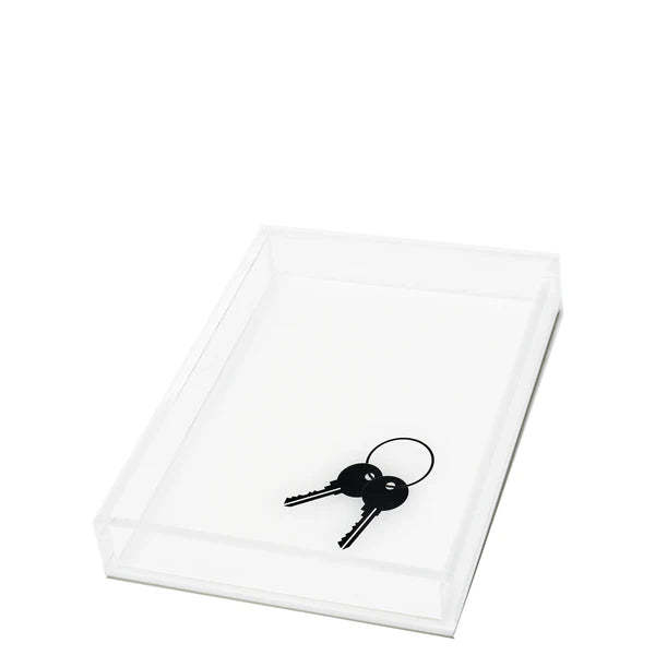 Tara Wilson Designs Keys On Tray - Black/White