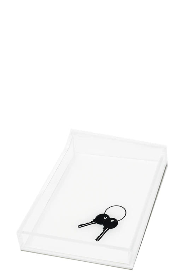 Tara Wilson Designs Keys On Tray - Black/White