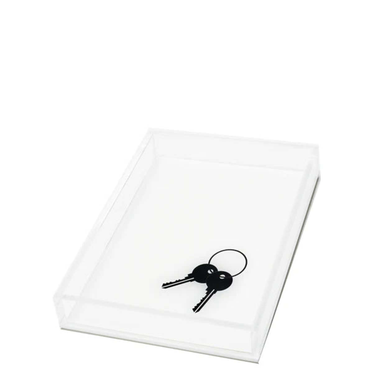 Tara Wilson Designs Keys On Tray - Black/White - Image 1 of 1