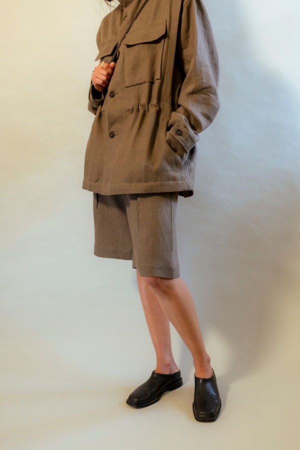 Wanze Cinch Short - Natural Linen