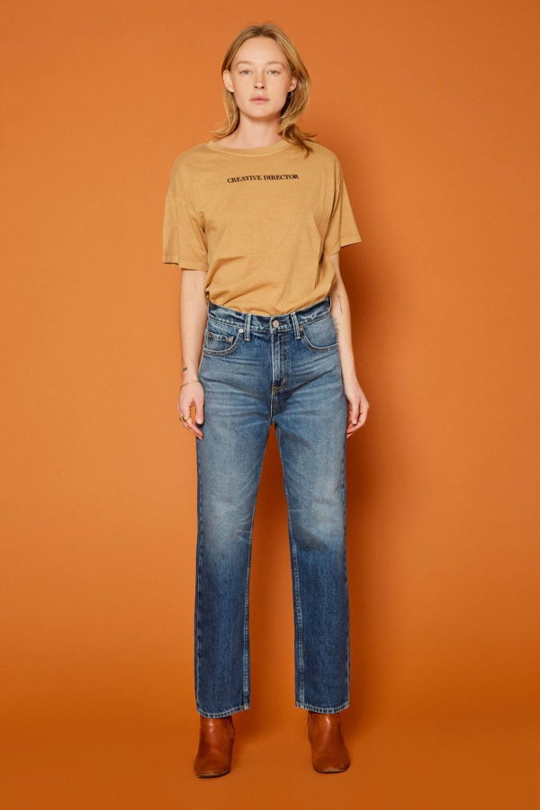 Noend Denim Slacker High Rise Relaxed Straight Jeans - Ten Sleep