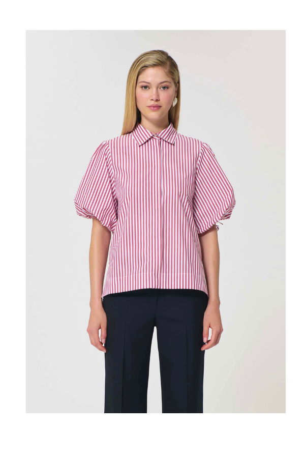 Tara Jarmon Caly Shirt Blouse - Red