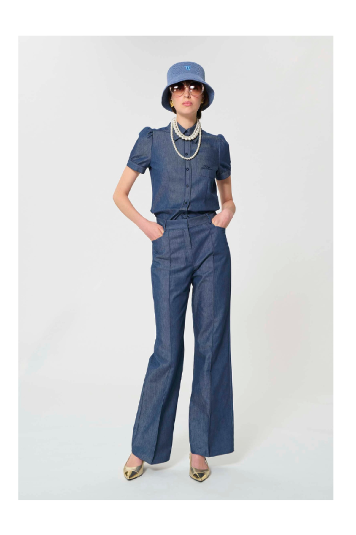 Tara Jarmon Premier Trousers - Blue - Image 2 of 3