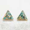 Starfish Project Ellie Triangle Turquoise Stud Earrings - Thumbnail 1