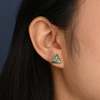 Starfish Project Ellie Triangle Turquoise Stud Earrings - Thumbnail 2