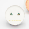 Starfish Project Ellie Triangle Turquoise Stud Earrings - Thumbnail 3