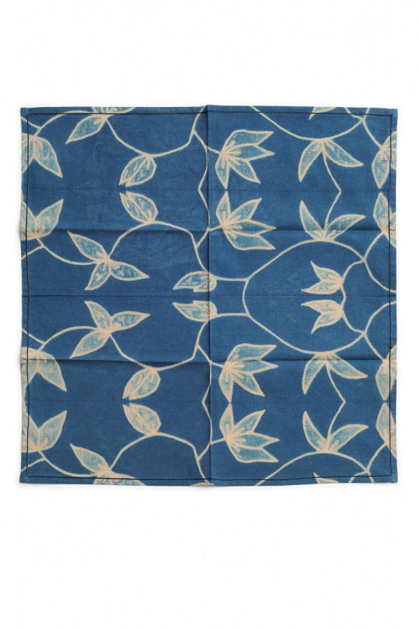Variously Folio Shibori Cotton Table Napkins - Indigo