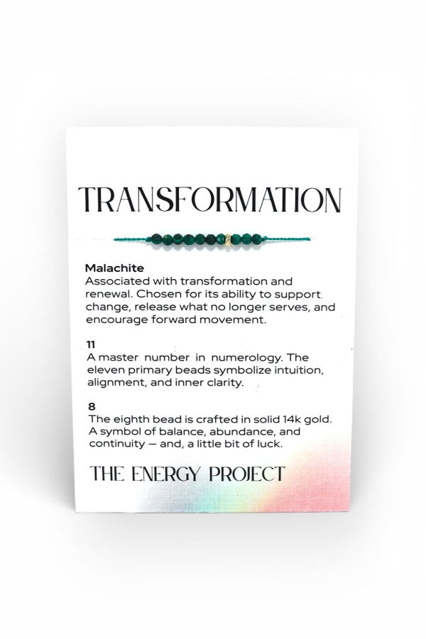 C. GRASSI The Energy Project Transformation Bracelet - Malachite/14K Gold Bead
