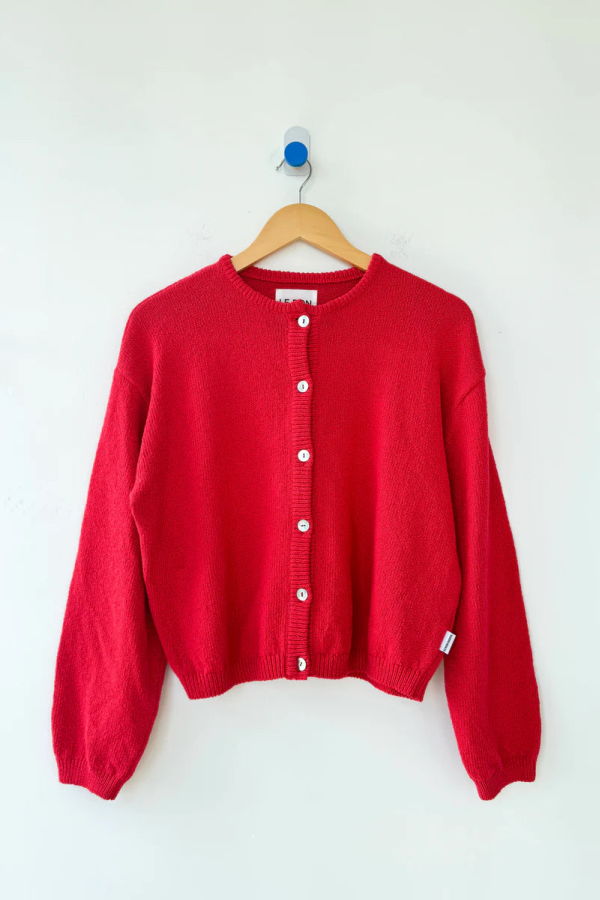 Le Bon Shoppe Leila Cotton Cardigan - Chili