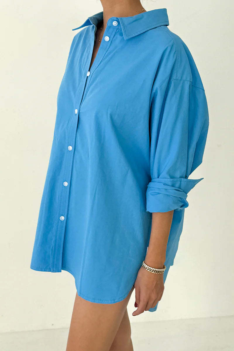 Le Bon Shoppe Light Weight Owen Shirt - Lake Blue