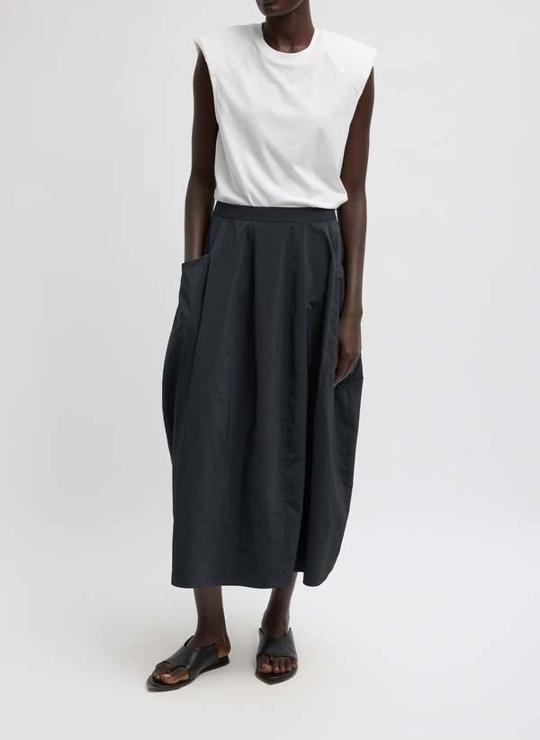 Tibi Nylon Lantern Skirt