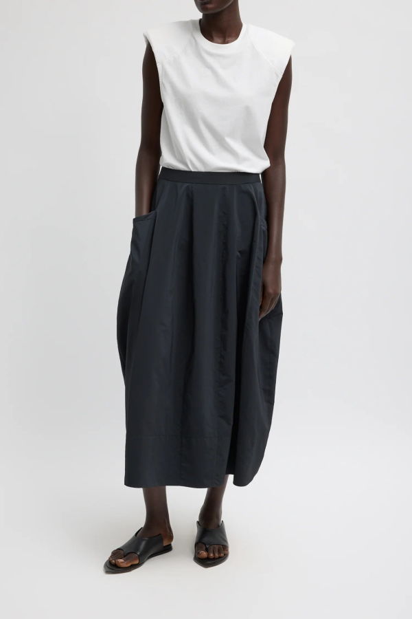 Tibi Nylon Lantern Skirt