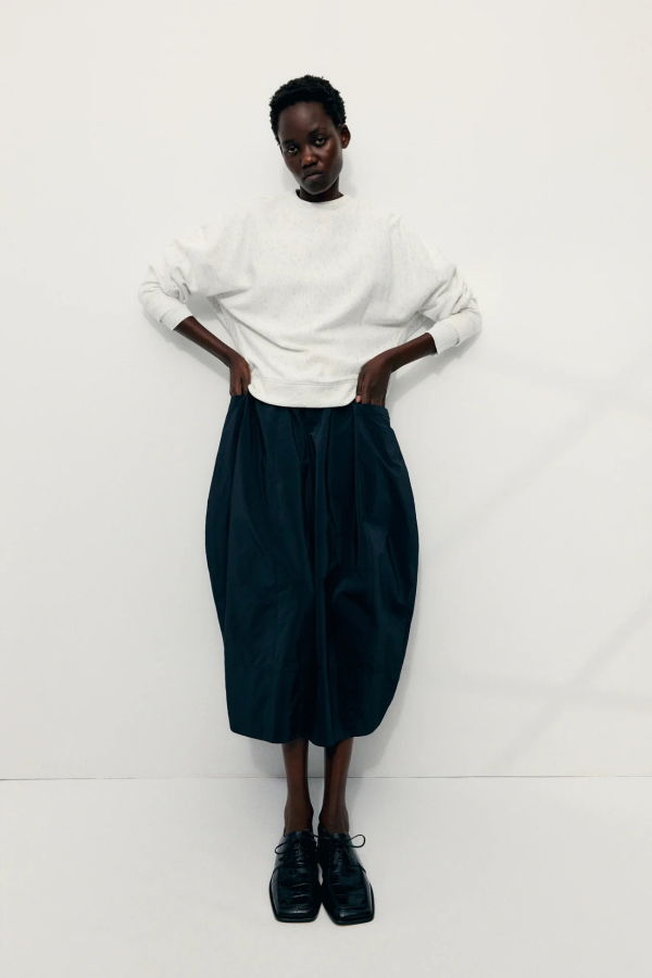 Tibi Nylon Lantern Skirt