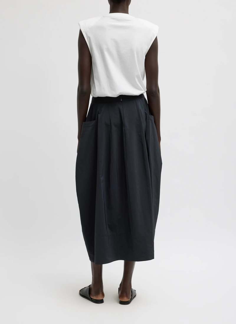 Tibi Nylon Lantern Skirt