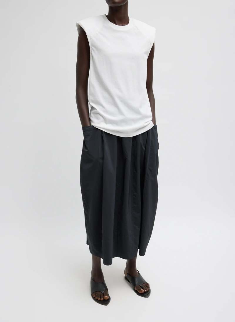 Tibi Nylon Lantern Skirt