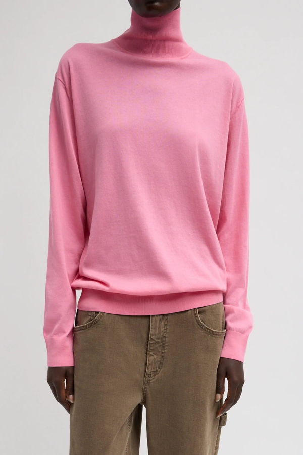 Tibi Super Fine Gauge Perfect Turtleneck Sweater