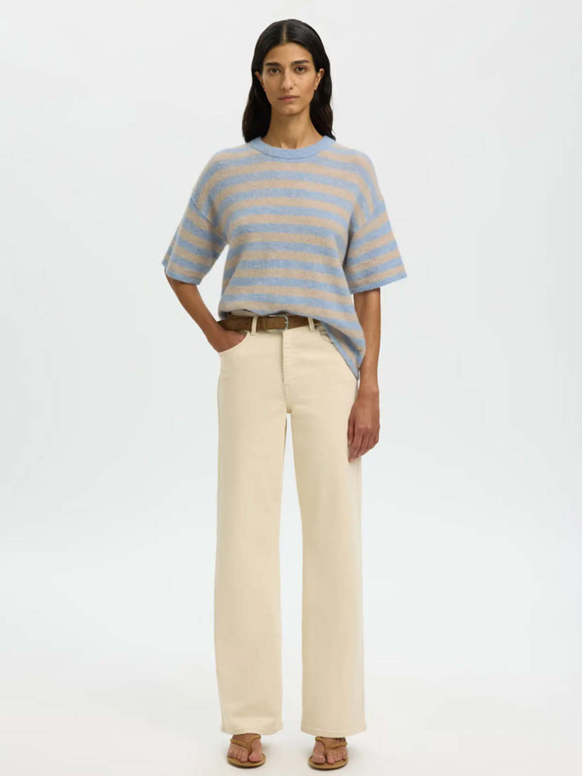 Selected Lulu Short Sleeve Sweater - Image 5 of 6