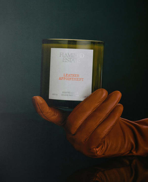 Flamingo Estate Leather Appointment Scented Candle