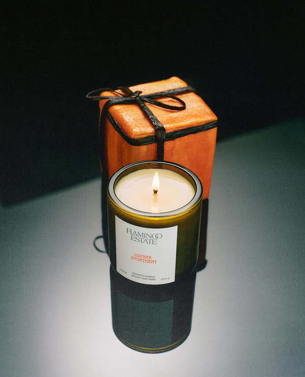 Flamingo Estate Leather Appointment Scented Candle
