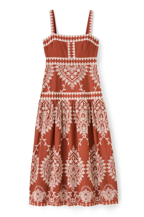 Cartolina Adair Midi Dress - Saffron