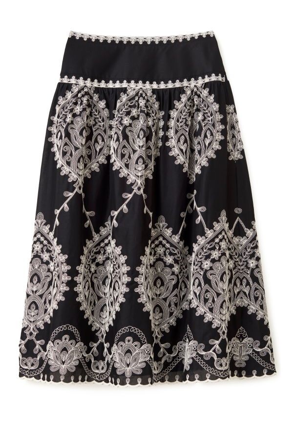 Cartolina Georgia Midi Skirt - Noir