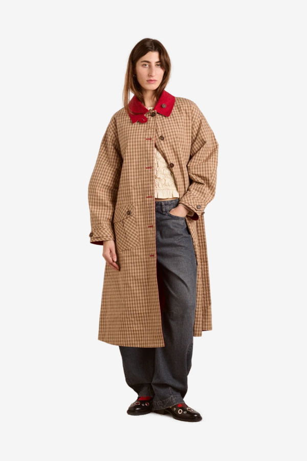 DAMSON MADDER Anja Reversible Honey Trench Coat