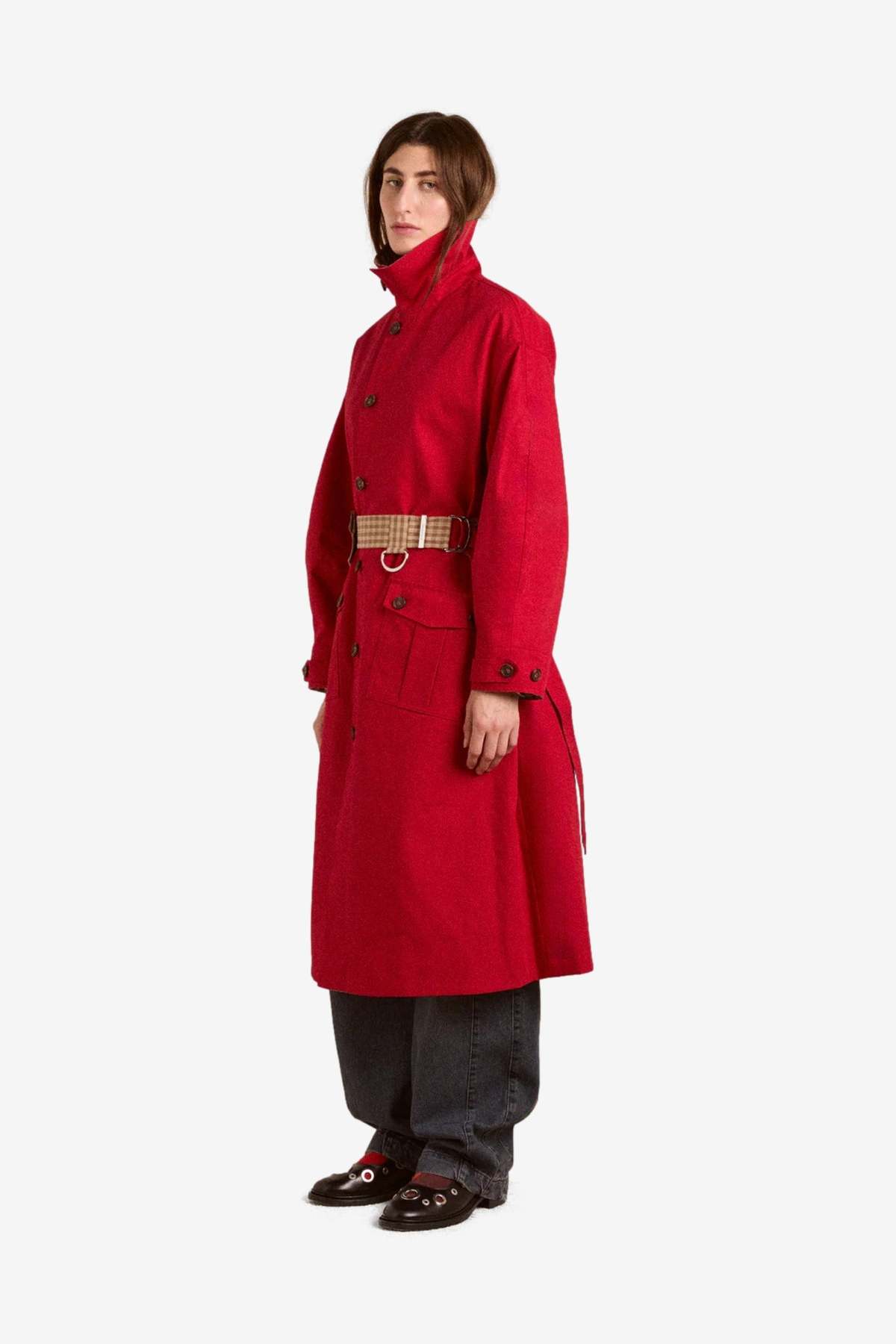 DAMSON MADDER Anja Reversible Honey Trench Coat - Image 2 of 6