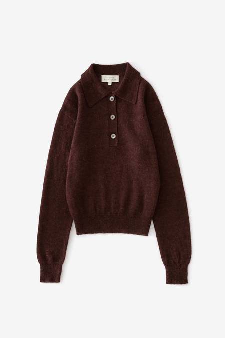 Studio Nicholson Off-White Knit Alpaca Kelvin V-Neck Sweater