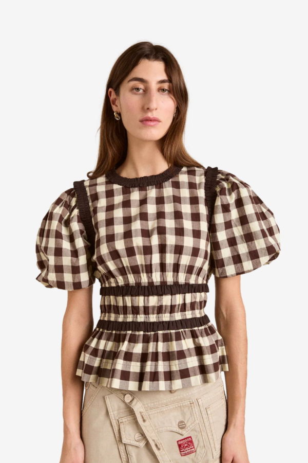 DAMSON MADDER Everly Ruffle Blouse Top