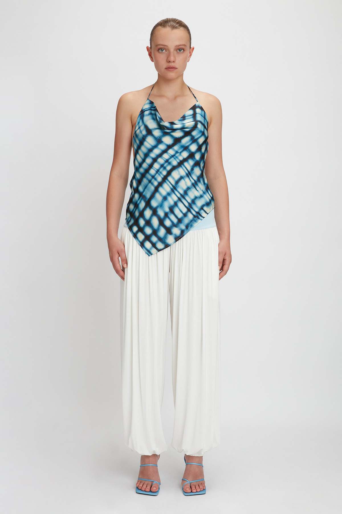 YIBRI Bias Cut Printed Top - Image 2 of 5