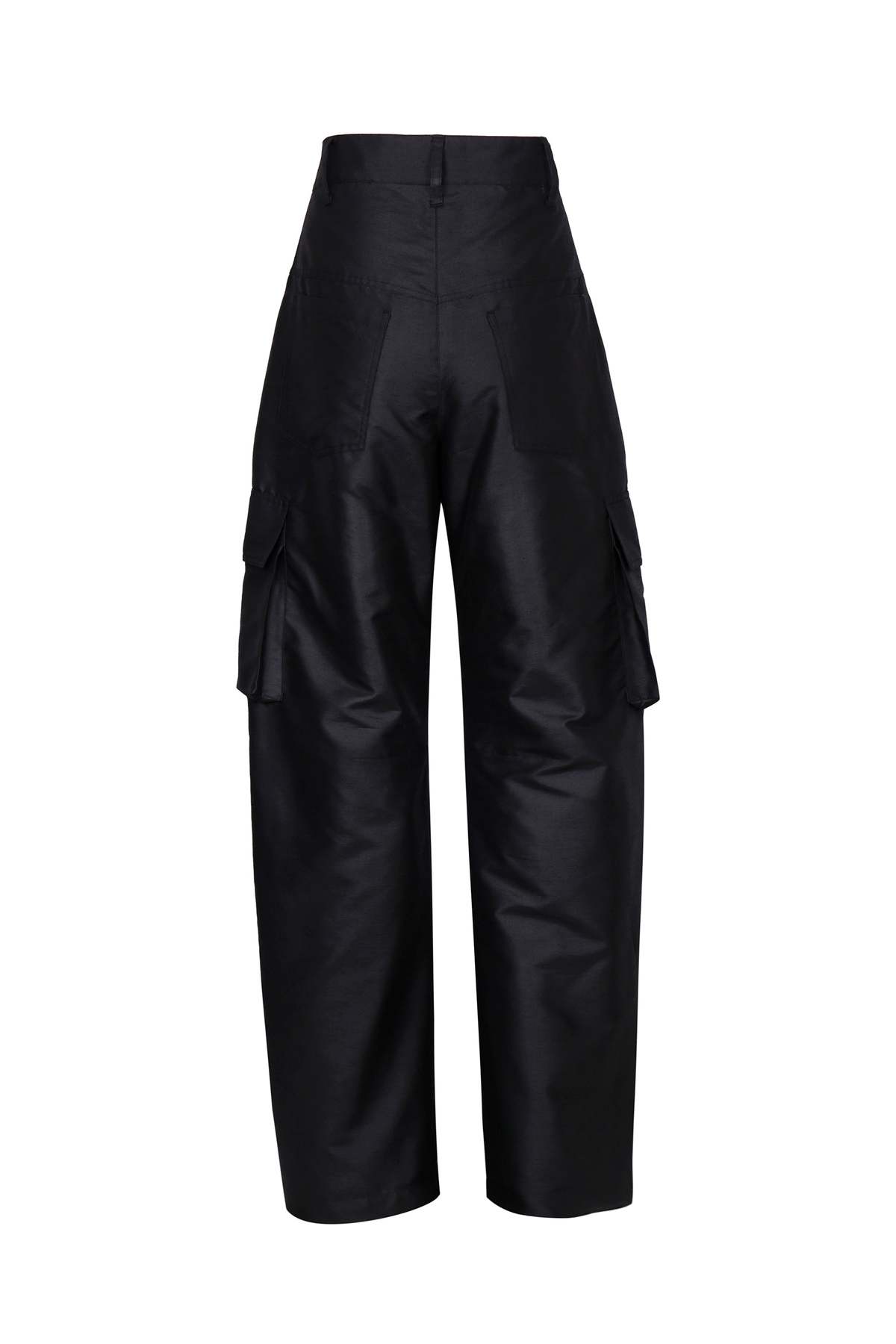YIBRI Satin-Finish Cargo Trousers - Image 2 of 7