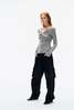 YIBRI Satin-Finish Cargo Trousers - Thumbnail 5