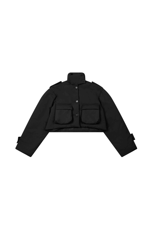 YIBRI Cropped Puffer Jacket With 3M Thinsulate Insulation