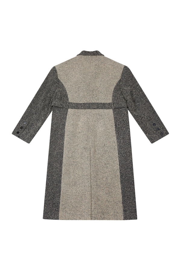 YIBRI Double Face Wool-Blend Textured Long Coat