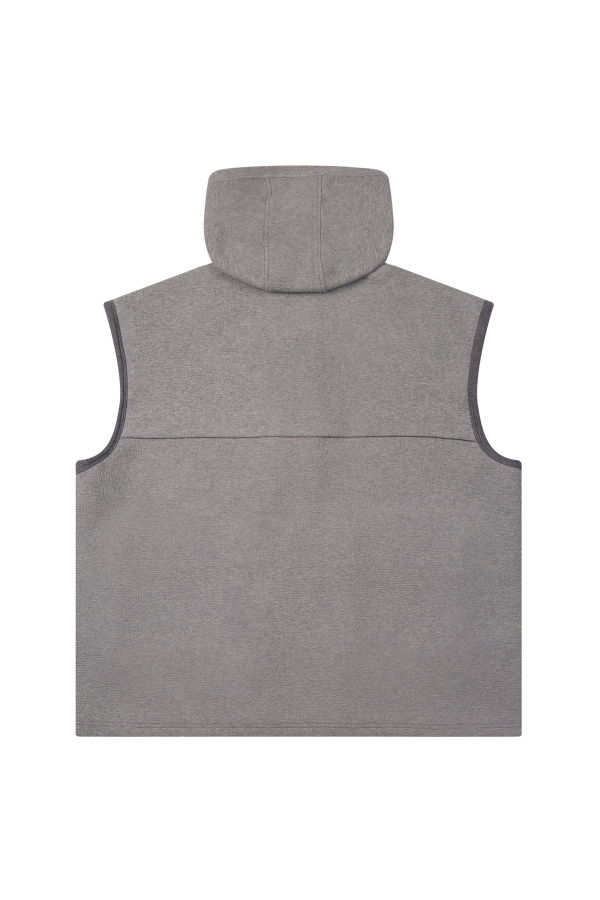 YIBRI Heavyweight Hooded Vest With Utility Pockets
