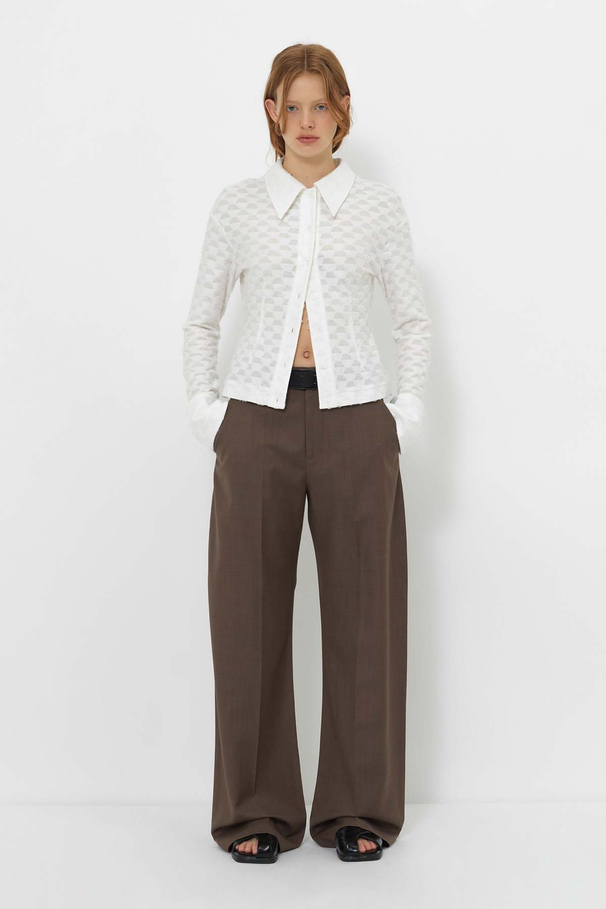 YIBRI Jacquard Fringe Shirt - Image 6 of 9