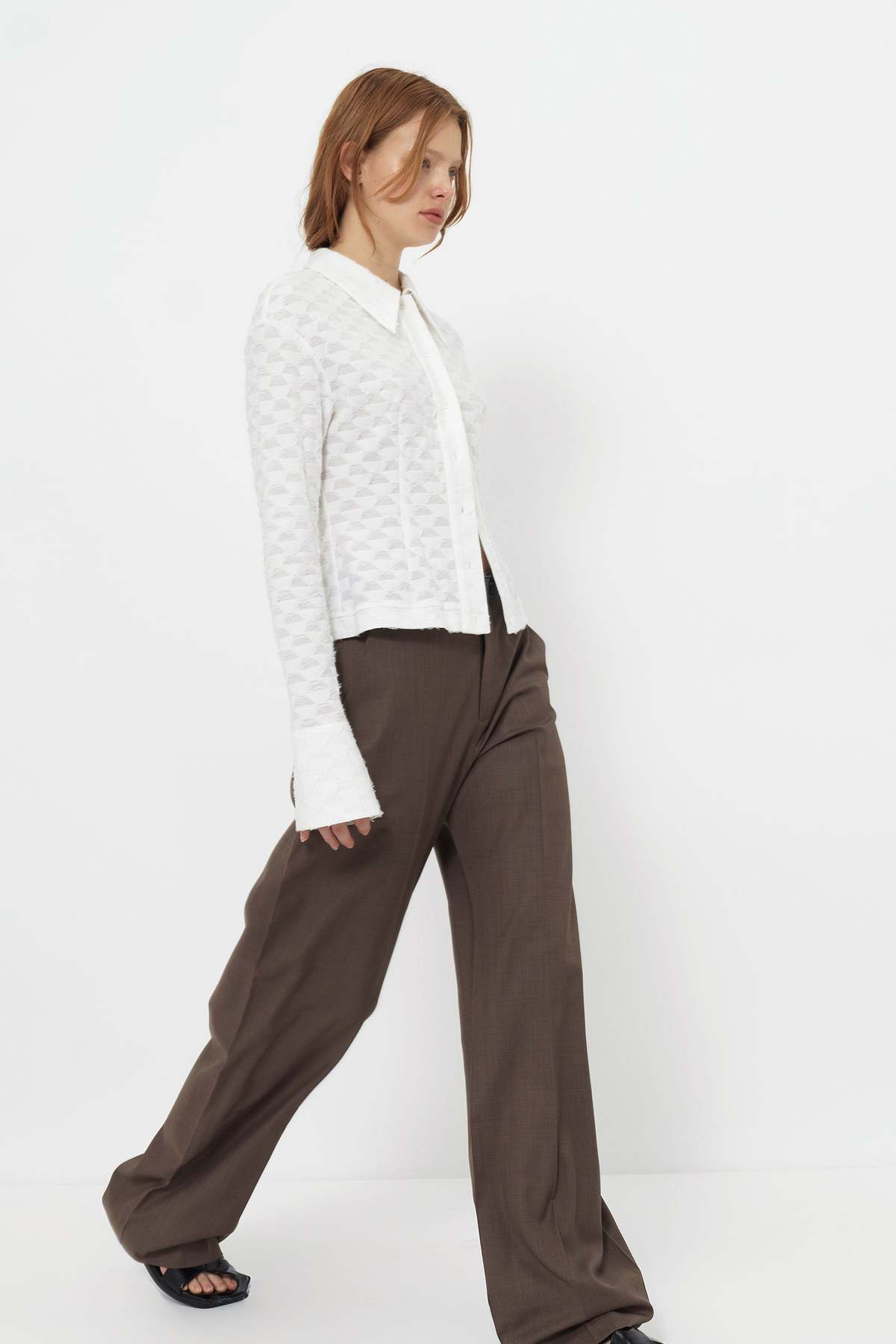 YIBRI Jacquard Fringe Shirt - Image 7 of 9