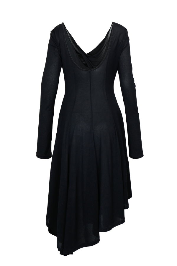 YIBRI Long Sleeve Fitted Knit Dress With Twisted Details