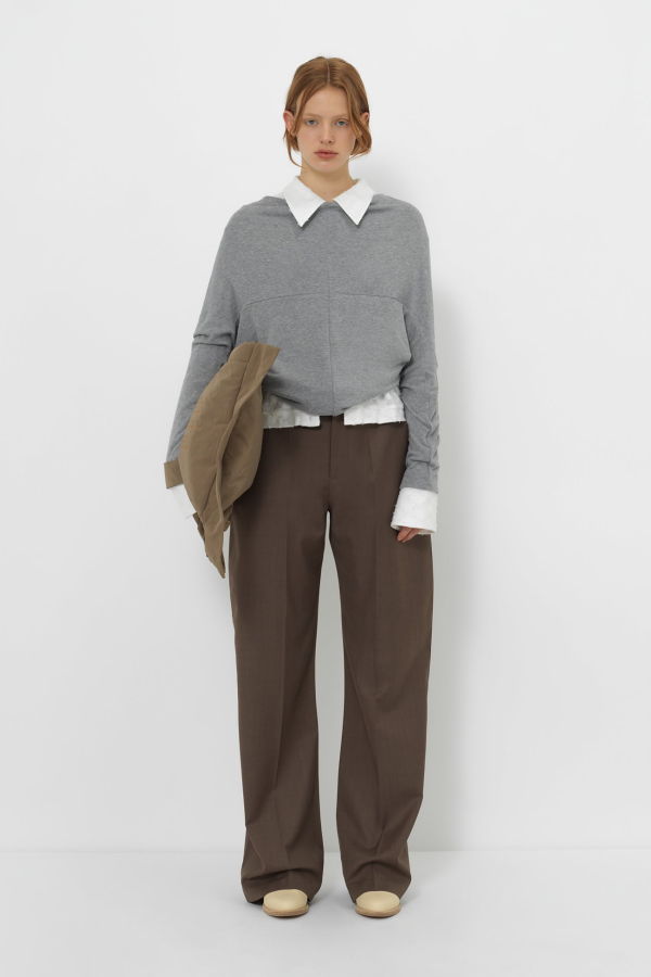 YIBRI Reversible Cropped Cardigan