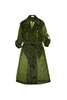 YIBRI Sheer Green Nylon Trench Coat - Thumbnail 1