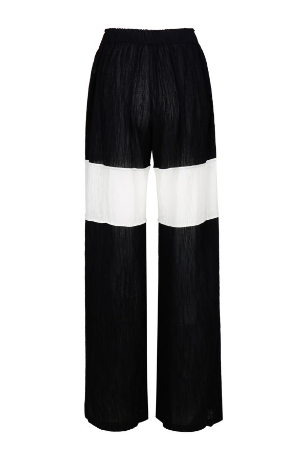 YIBRI Wrinkled Pleated Cotton Trousers
