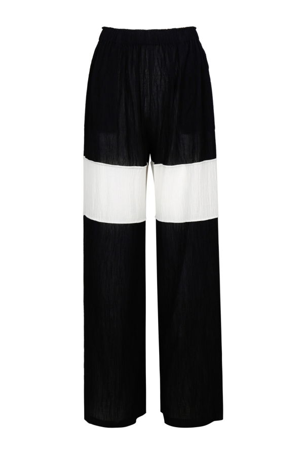 YIBRI Wrinkled Pleated Cotton Trousers