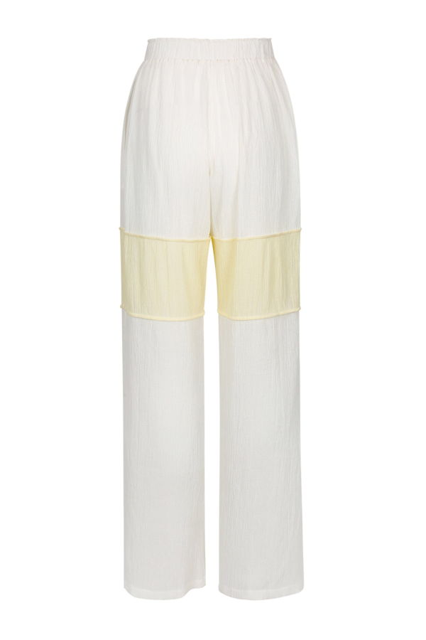 YIBRI Wrinkled Pleated Cotton Trousers