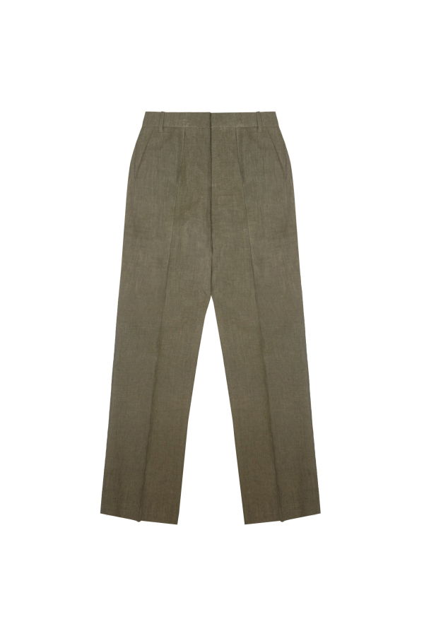 YIBRI Yarn Dyed Straight-Leg Suit Trousers
