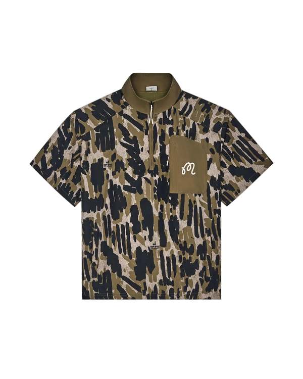 MALBON GOLF Tour Divot Camo Windshirt Jacket
