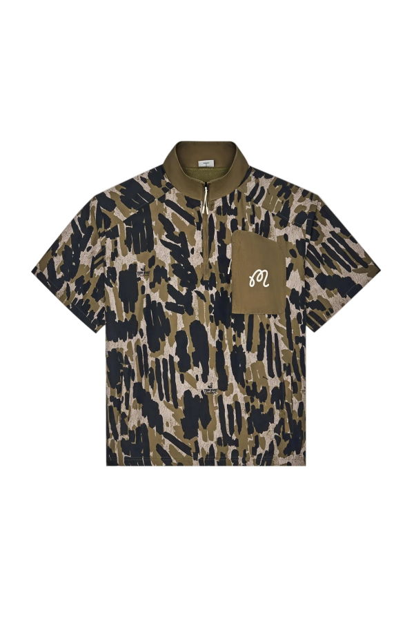 MALBON GOLF Tour Divot Camo Windshirt Jacket