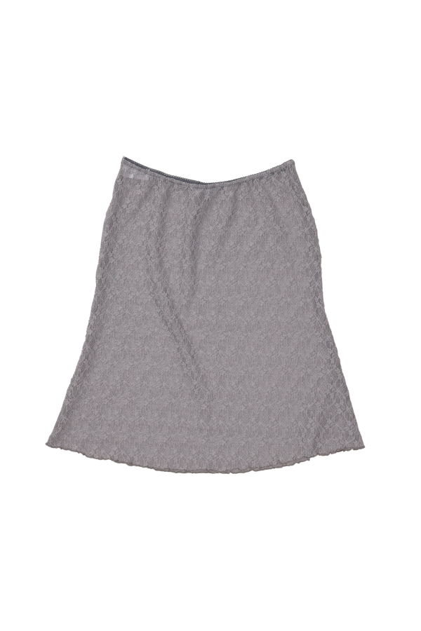 Simone Wild Lace Swing Skirt - Gray